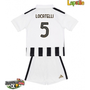 Juventus Manuel Locatelli #5 Kotipaita Lapsille 2026-27 Lyhythihainen (+ shortsit)
